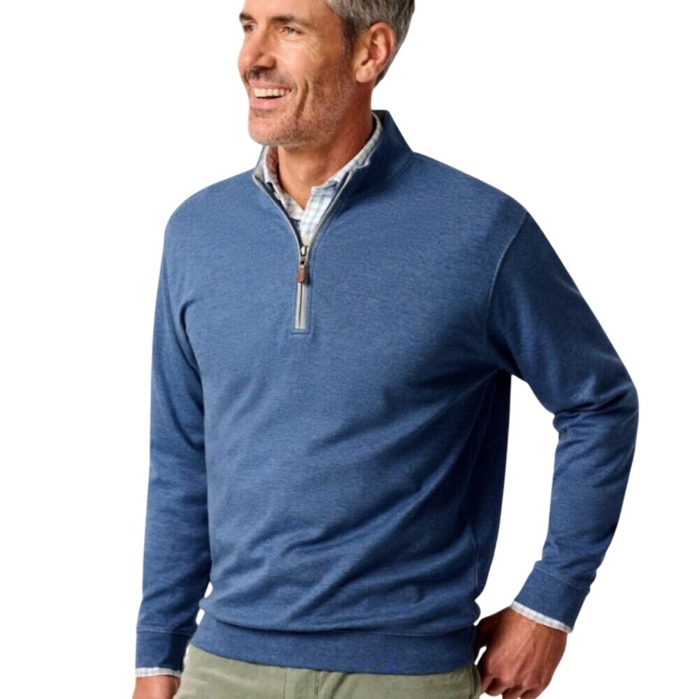 Johnnie-O Sully 1/4‎ Zip Pullover Sapphire Blue Size Large